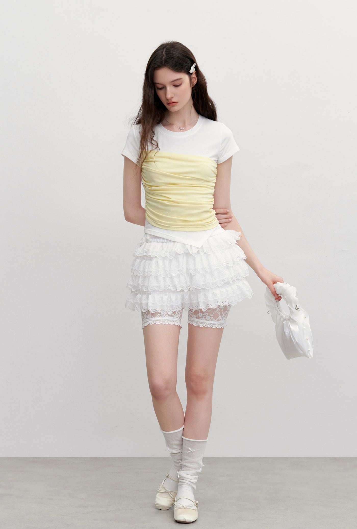 Fake Two-piece Short-sleeved T-shirt AYF0099