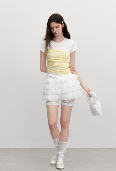 Fake Two-piece Short-sleeved T-shirt AYF0099