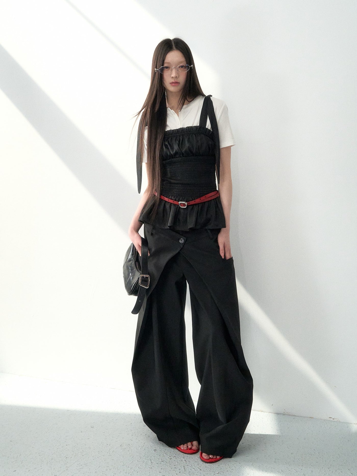 Double Waist Wide-leg Suit Pants LAL0181