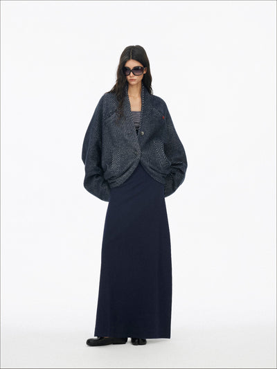 Drop-shoulder Batwing Sleeve Jacket SAL0191