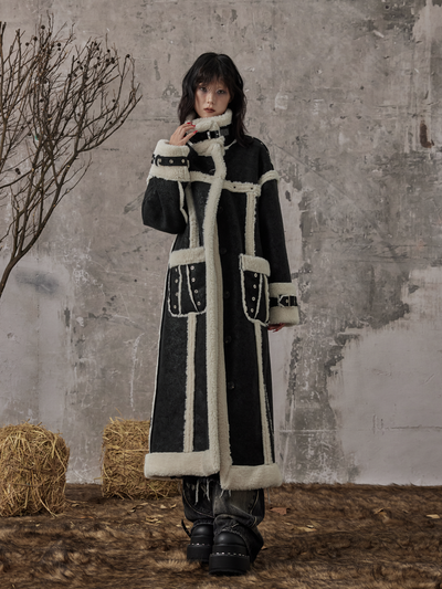 High-end Thickened Long Fur Coat FRU0075