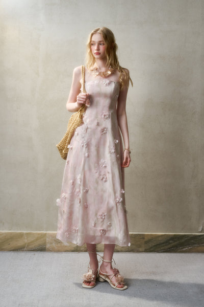 Cherry Blossoms Pink Dress GRO0133