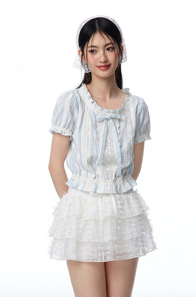 White Tulle Cake Skirt NTO0104