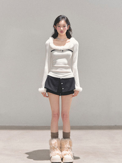 Moonlight Plush Slim Sweater DIA0703