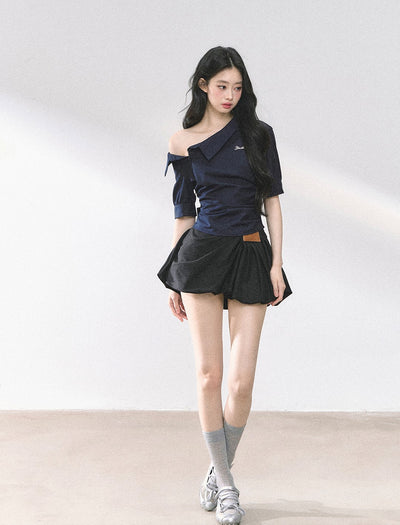 High Waist A-line Slim Skirt DIA0474