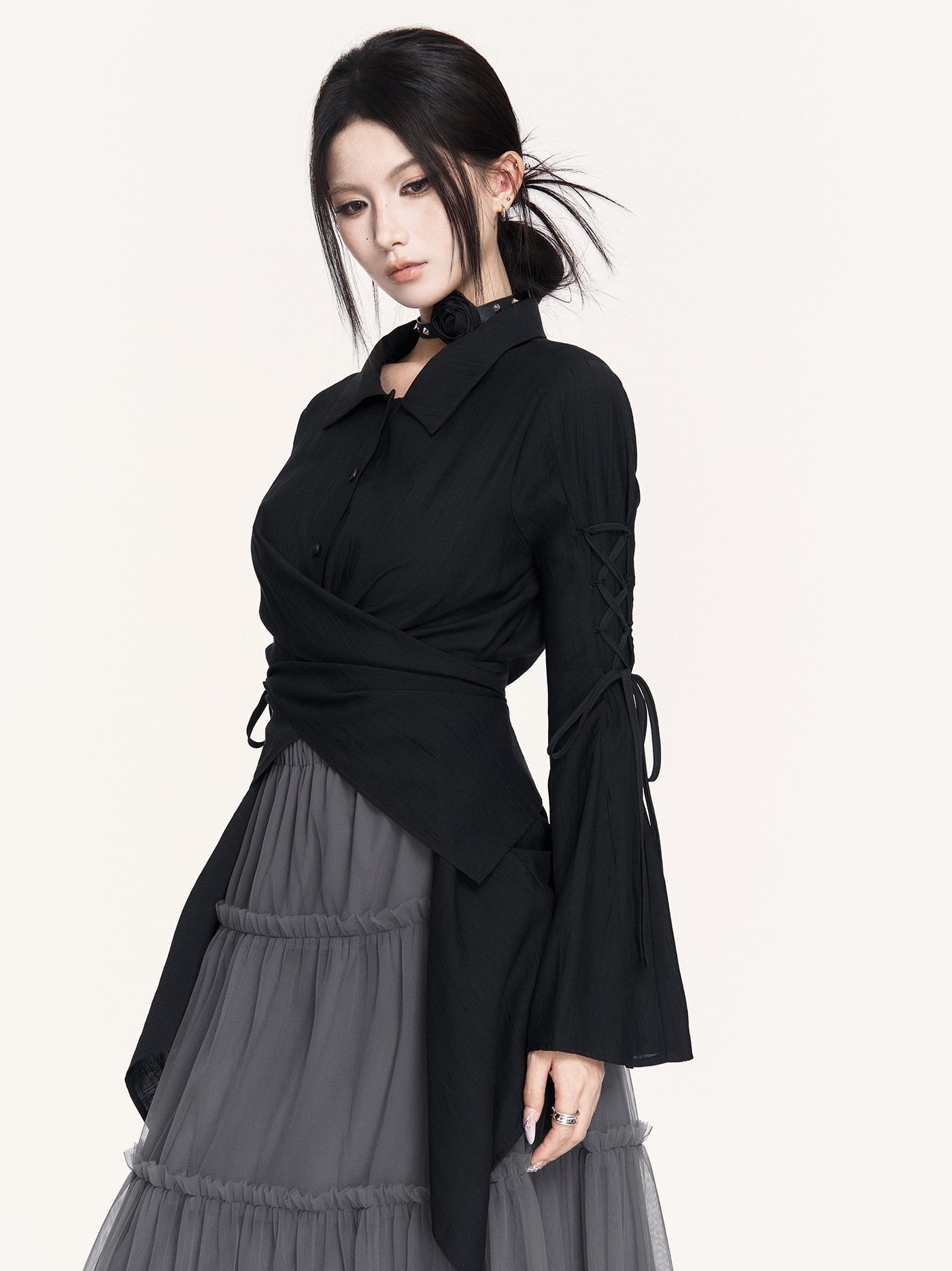 Romantic Irregular Mesh Cake Skirt VOC0436
