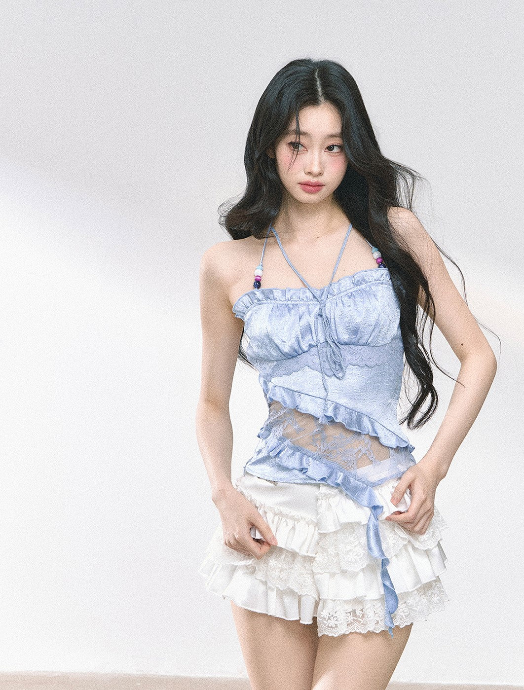Lace Halter Slim Camisole DIA0472