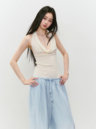 Knitted Swing Collar Top/Cardigan VIA0339