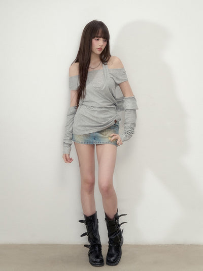 Multi-wear Mid-length T-shirt VIA0256