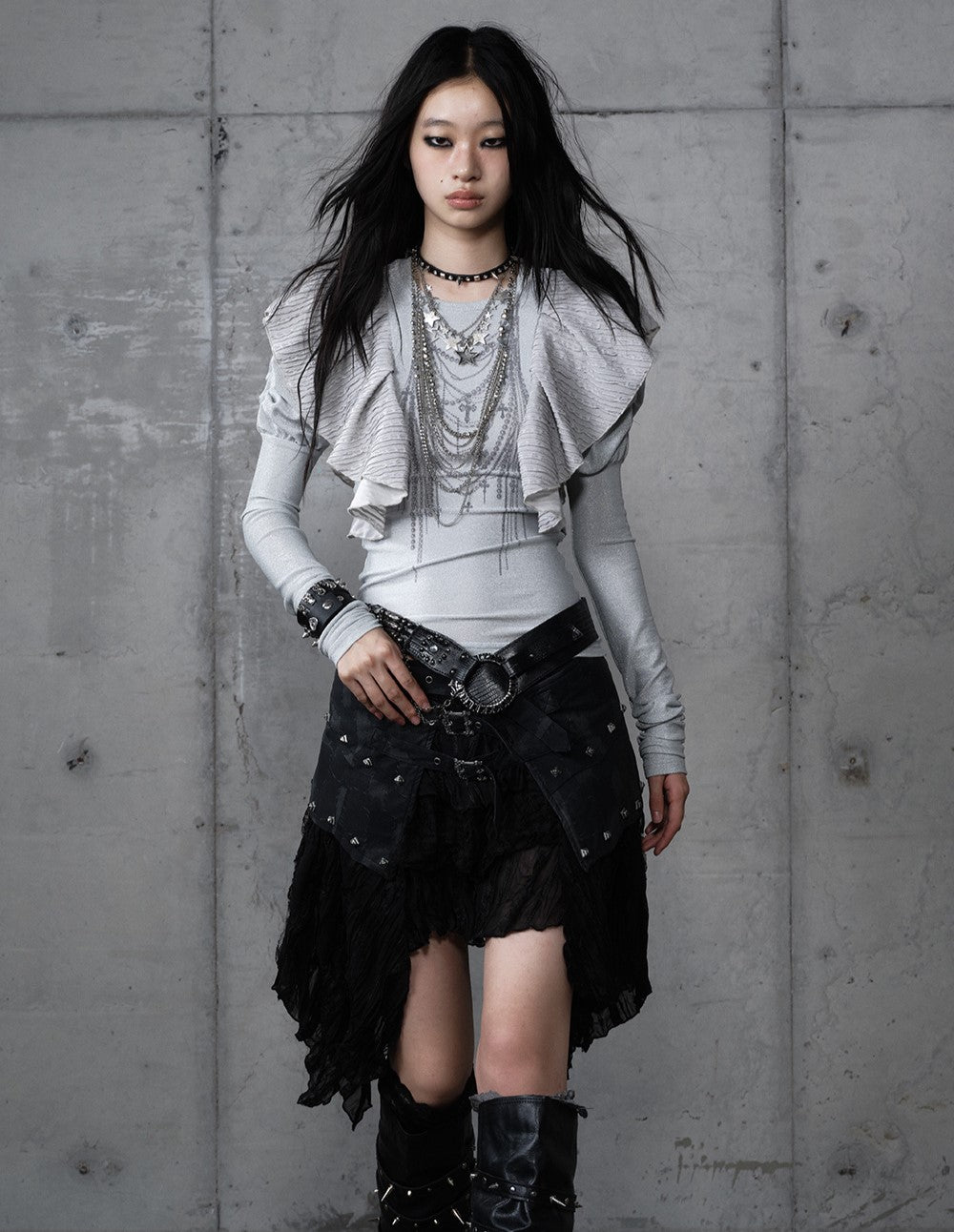 Butterfly Puff Sleeve Print T-shirt NOR0193