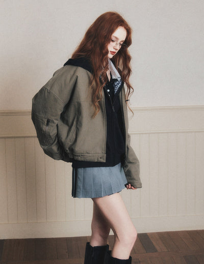 Retro Silhouette Workwear Jacket LUL0185