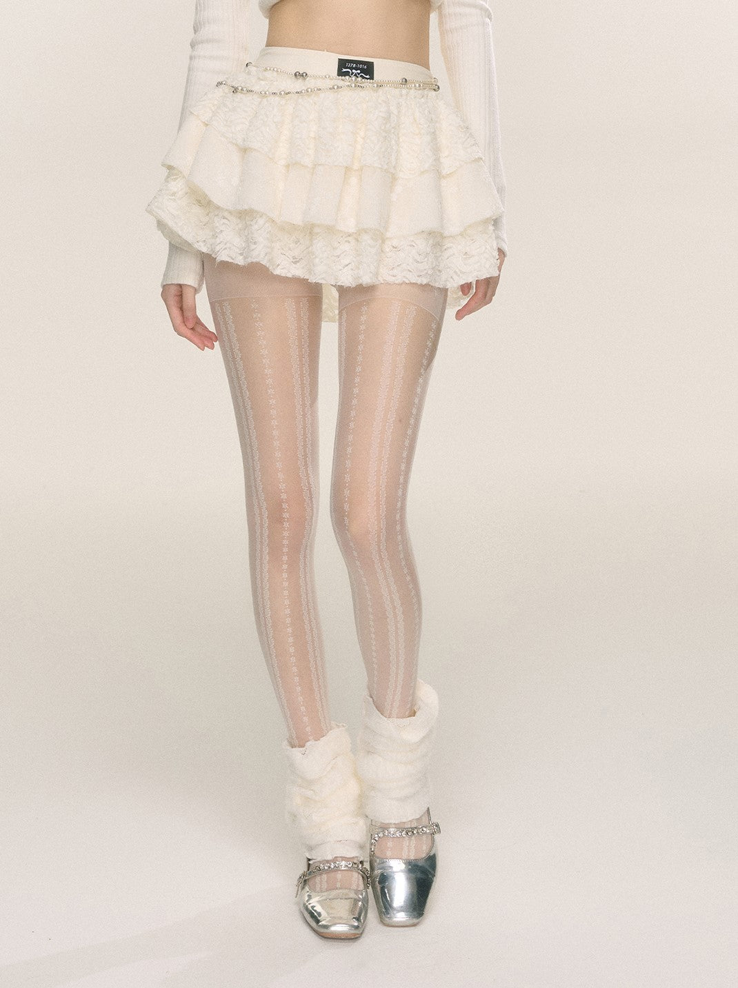 Ballet Legs French Lace A-line Slim Cake Short Skirt DIA0231