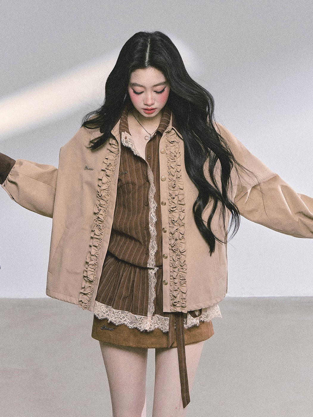 High-end French Lace Jacket/Skirt DIA0589