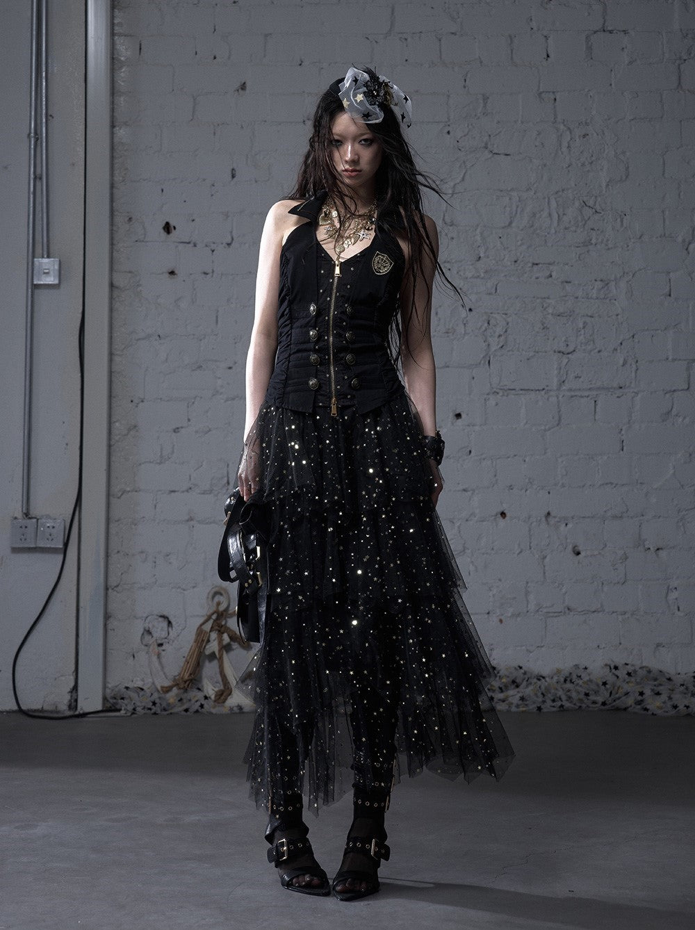 Star Multi-layered Mesh Cake Skirt NOR0182