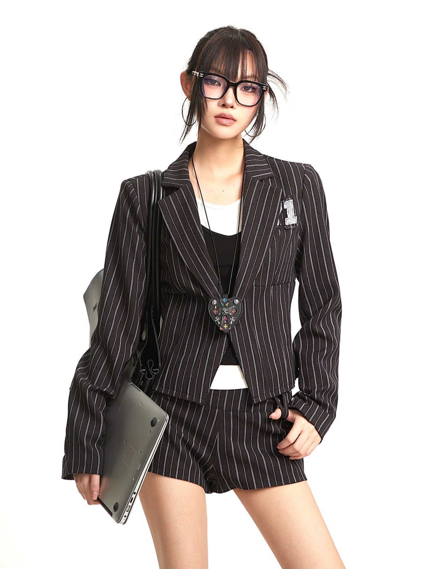 Striped Suit Jacket/Shorts UNC0301