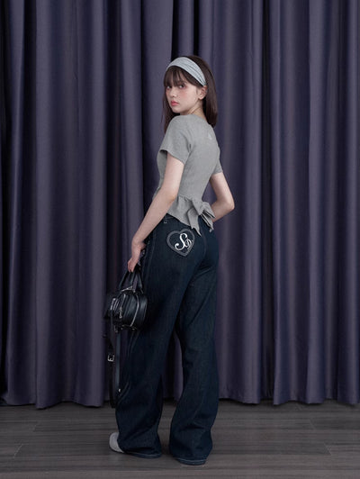 Back Bow Short T-shirt SAG0266