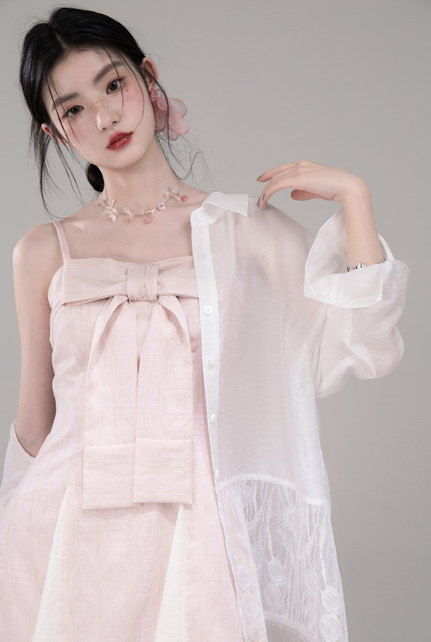 White Lace Thin Sunscreen Shirt COT0309
