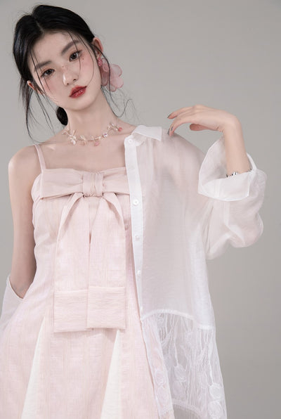 White Lace Thin Sunscreen Shirt COT0309