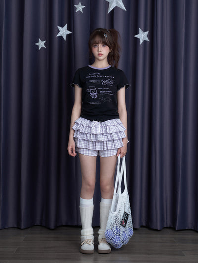 Printed Bow Tie T-shirt SAG0275