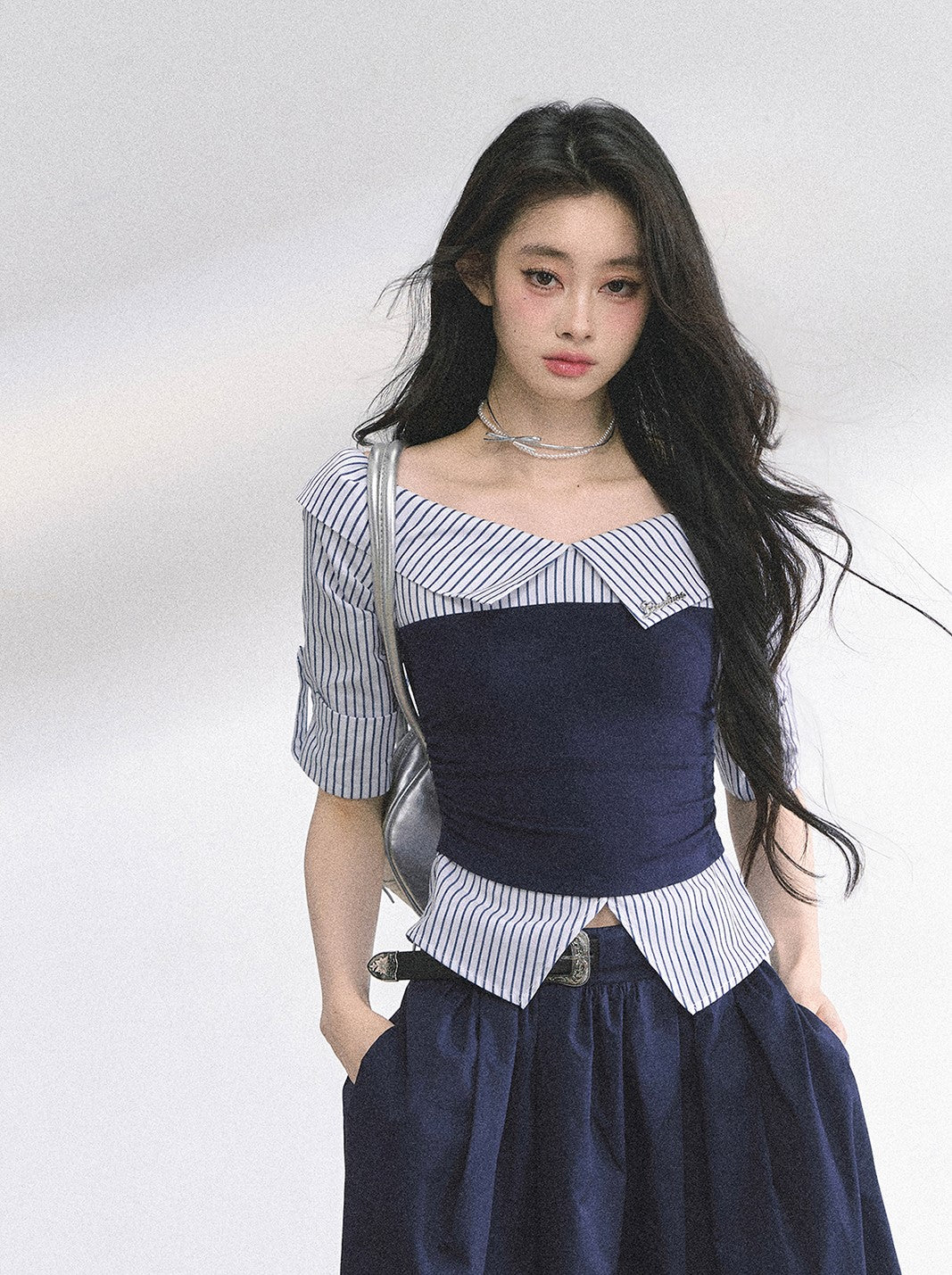 Large Collar Short-sleeved Shirt DIA0527
