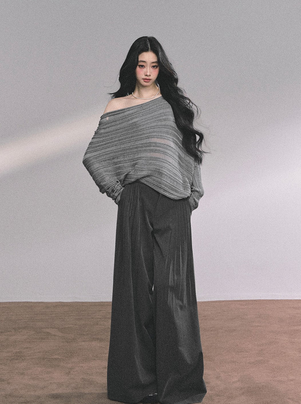 Drape Lazy Wide-leg Pants DIA0633