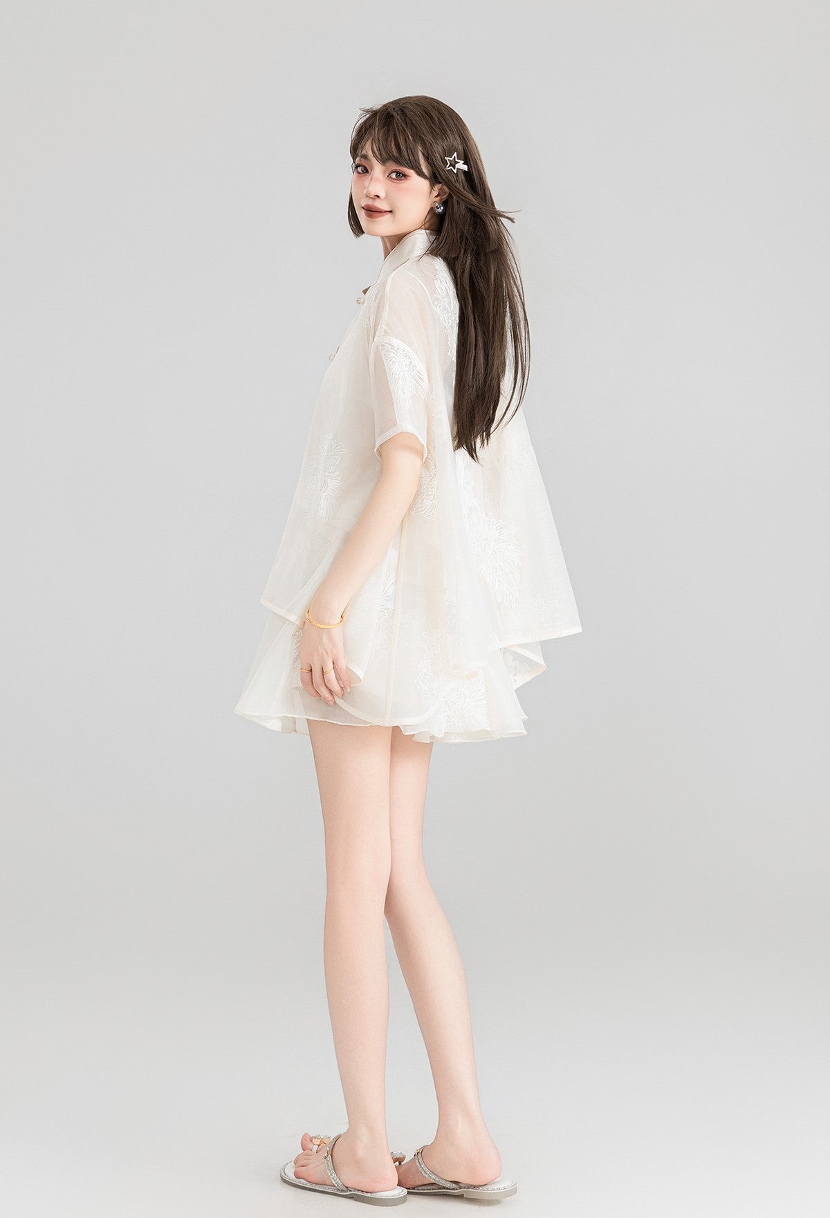 Chinese Embroidered Shirt/Camisole/Skirt KEI0117