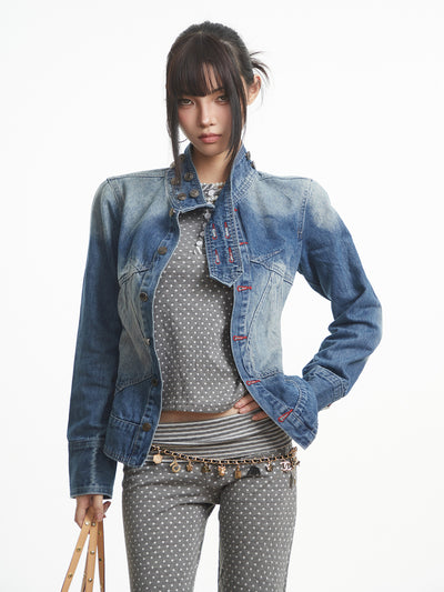 American Retro Short Denim Jacket UNC0316