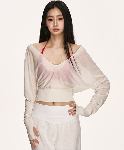 V-neck Loose Layered Top ANA0011
