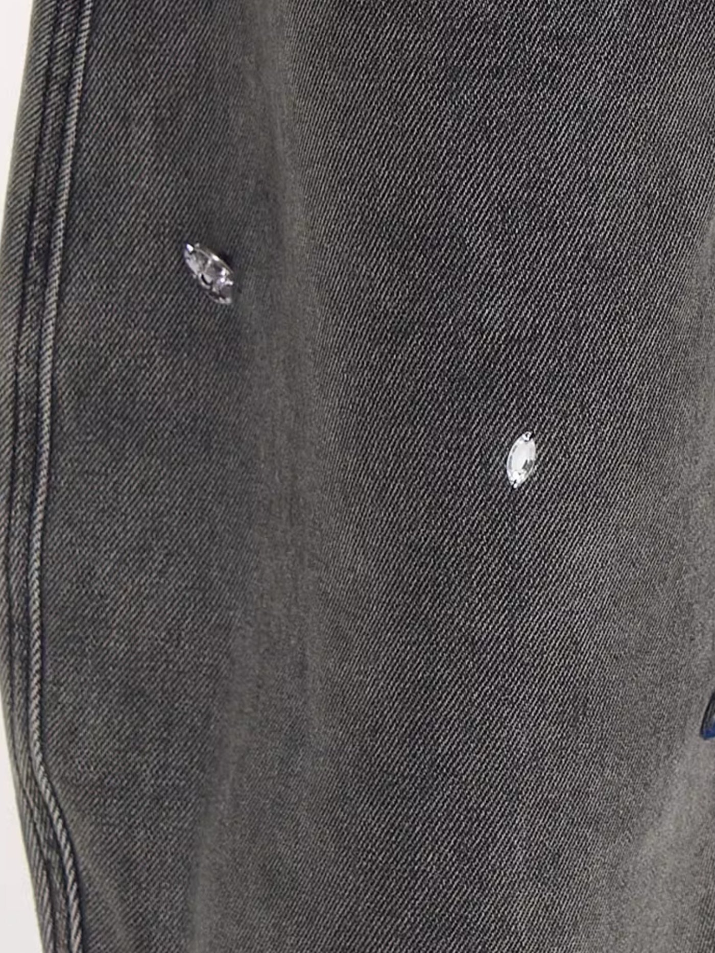 Sewing Diamond Design Scimitar Jeans NEC0225