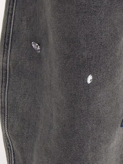Sewing Diamond Design Scimitar Jeans NEC0225