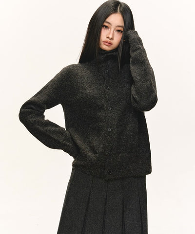 Turtleneck Button Knitted Cardigan ANA0086