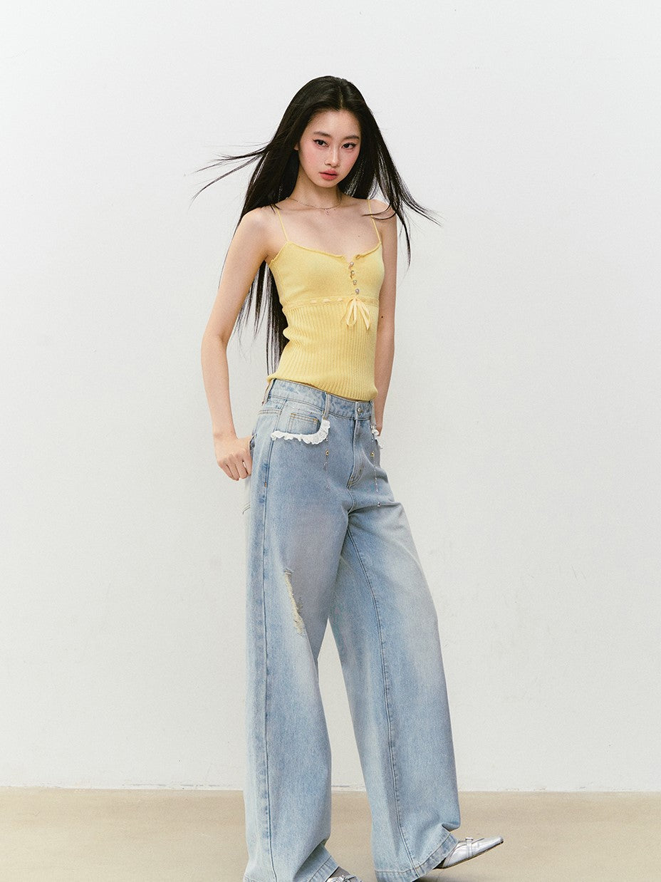 Button Slim Camisole VIA0306
