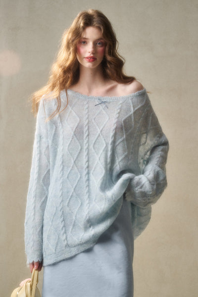Lazy Relaxed Jacquard Knit GRO0110