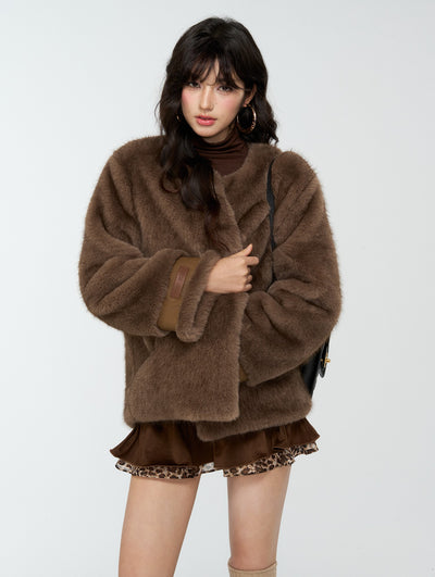 Multi-Way Style Vintage Fur Coat 4MU0173