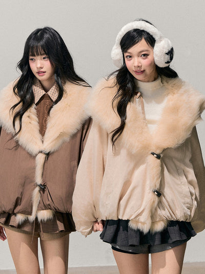 Large Fur Collar Down Jacket DIA0719