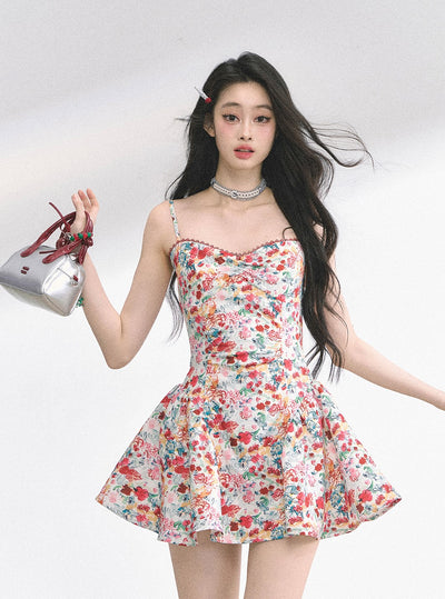 Slimming Lace Floral Dress DIA0487