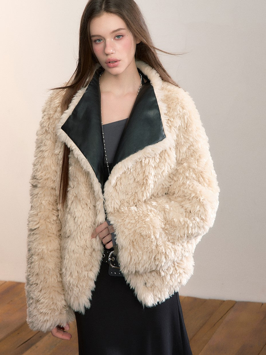 Reversible Fur-lined Leather Jacket VIA0348
