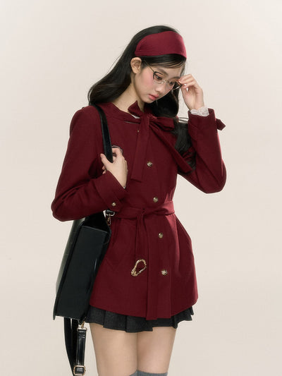 British Style Intellectual Suit Red Jacket DIA0234