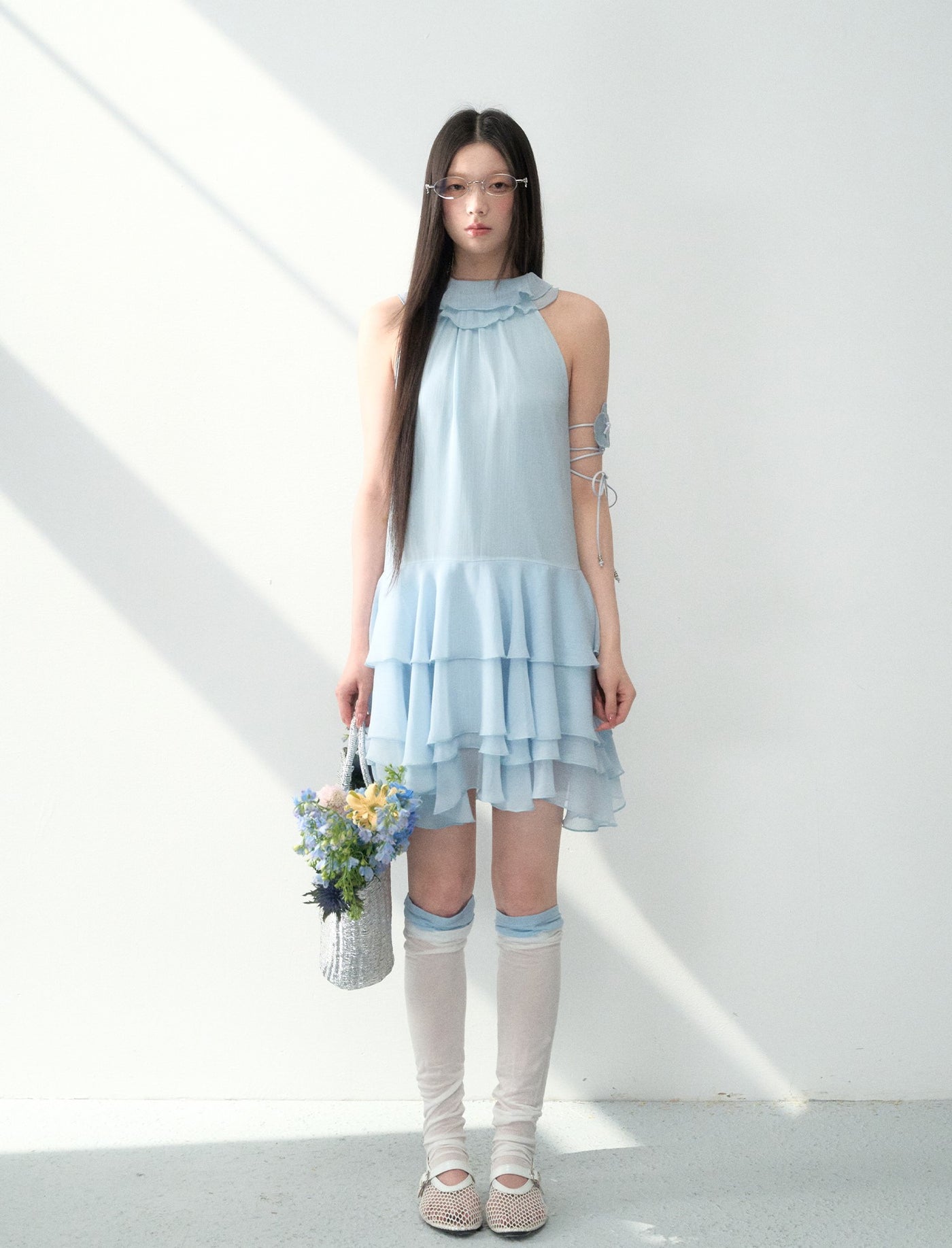 Halter Neck Cake Dress LAL0179