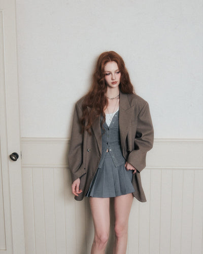 Low-Waist Pleated Skirt LUL0181