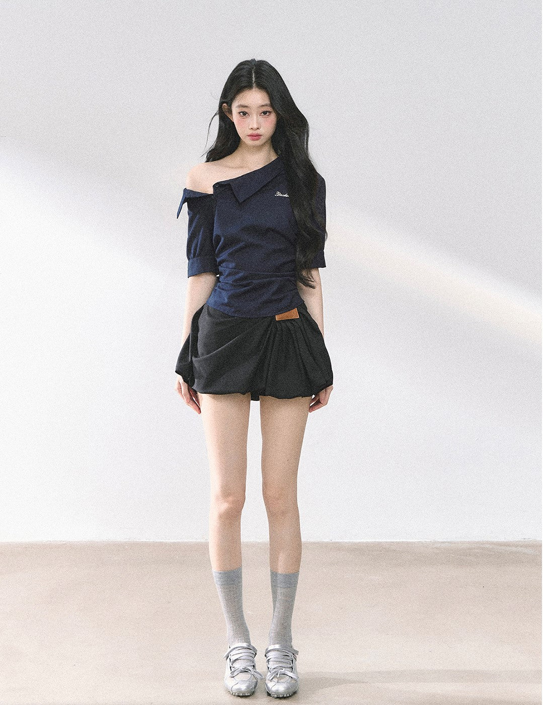High Waist A-line Slim Skirt DIA0474