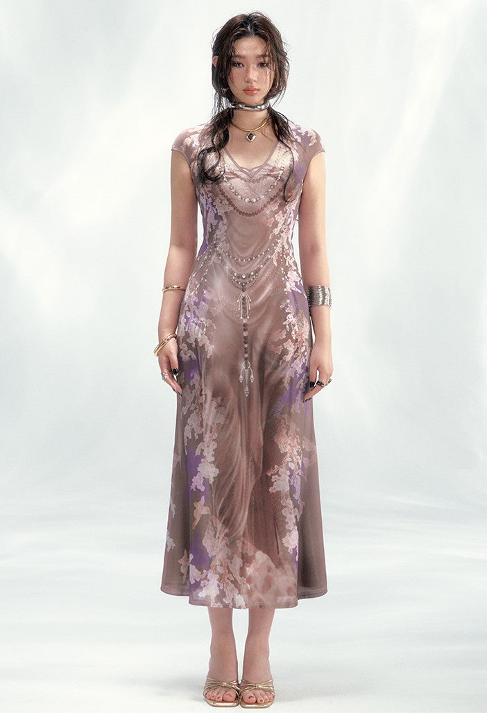 Floral Printed Dress OFA0261