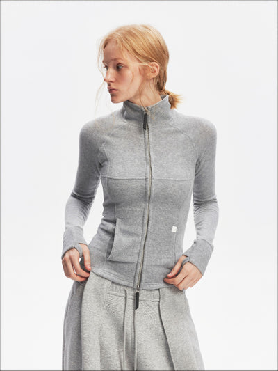 Sports Style Fleece Design Slim Jacket SAL0203