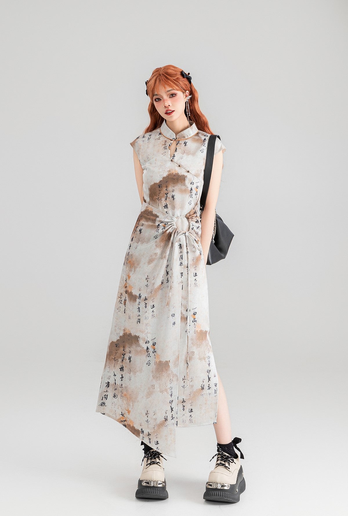 Ancient Style Design Smudged Dress KEI0075