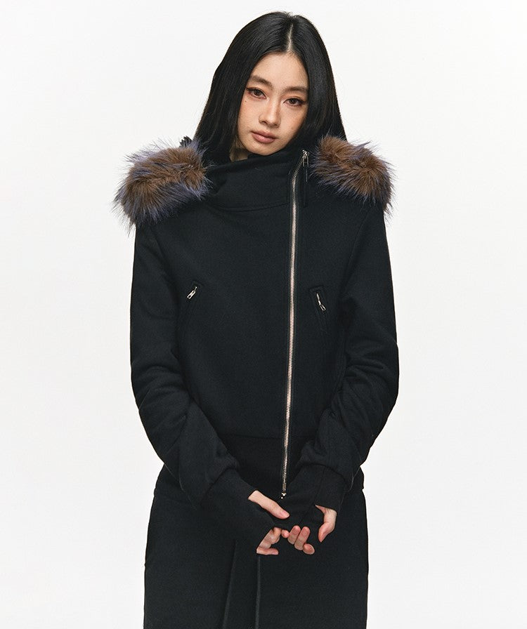 Fur Collar Sweatshirt Short Jacket/Pants ANA0116