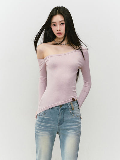 One Shoulder Irregular T-shirt VIA0338