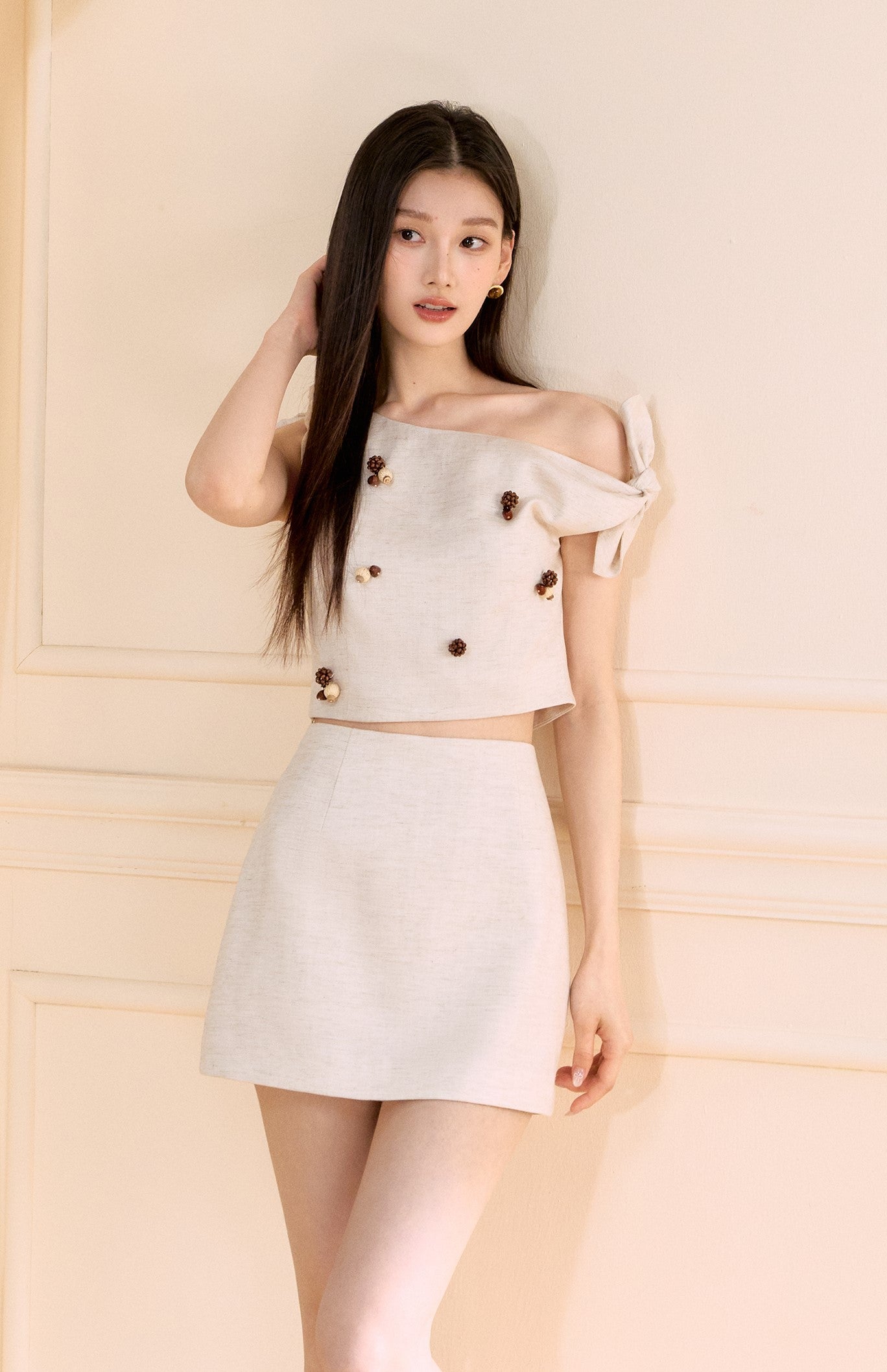 Asymmetric Sleeveless Shirt/Skirt OSH0150