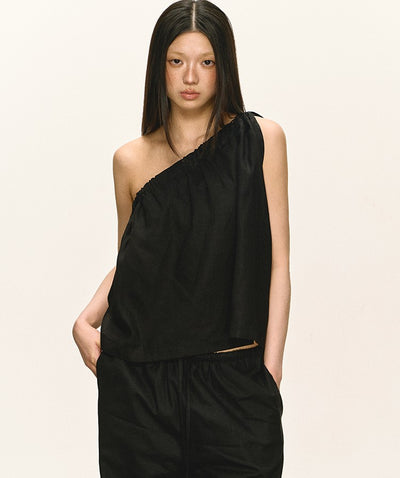 Niche Oblique Shoulder Sleeveless Top ANA0037