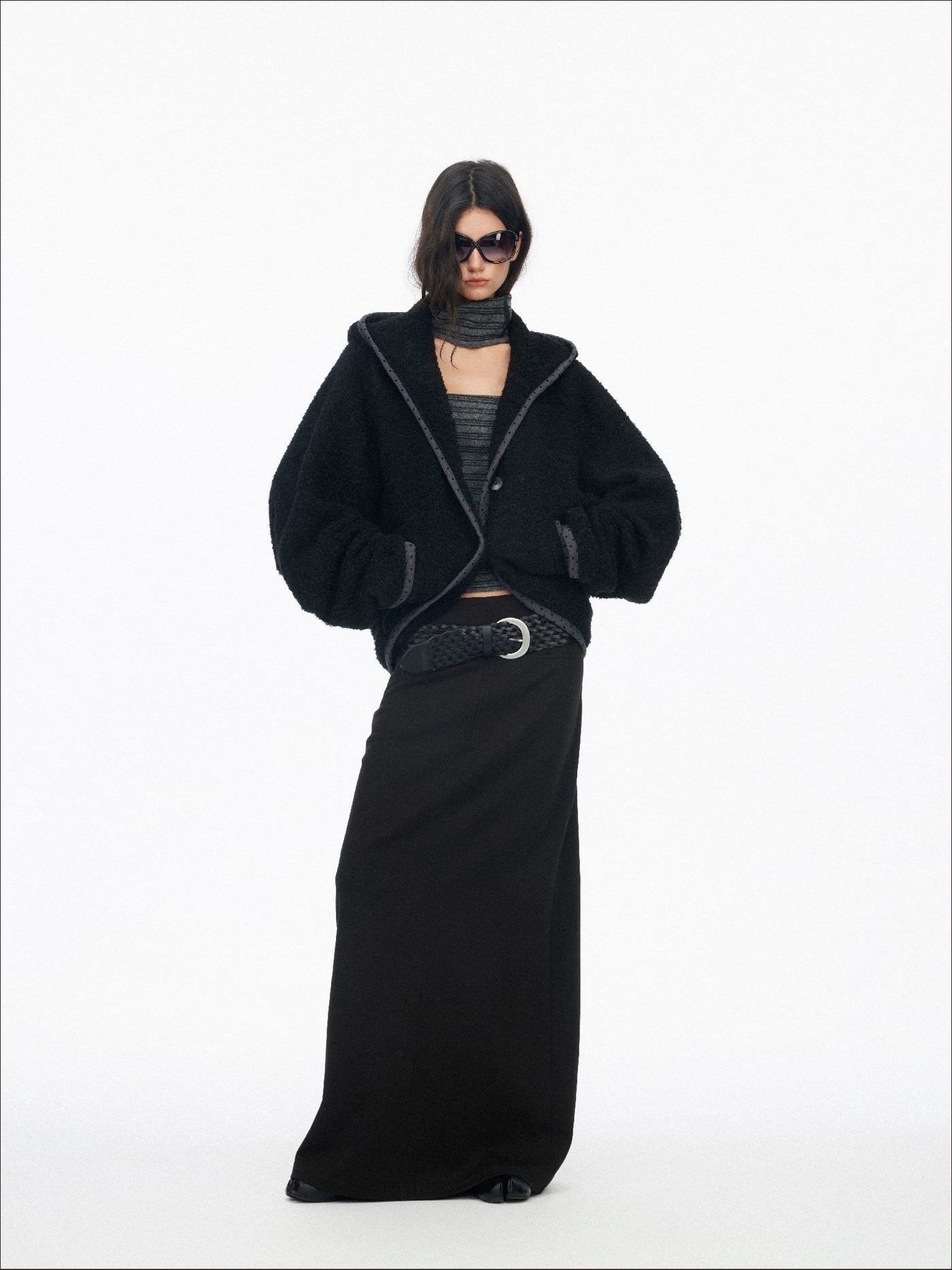 Drop Shoulder Loose Batwing Sleeve Jacket SAL0195