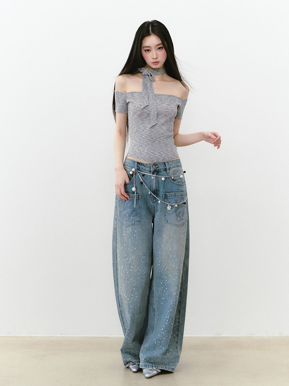 Suspender Dress/Cake Dress/Top/Jeans VIA0299